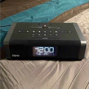 iHome Black Digital Clock Radio